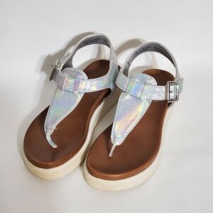 Cupcake Couture Holographic Kids Sandals